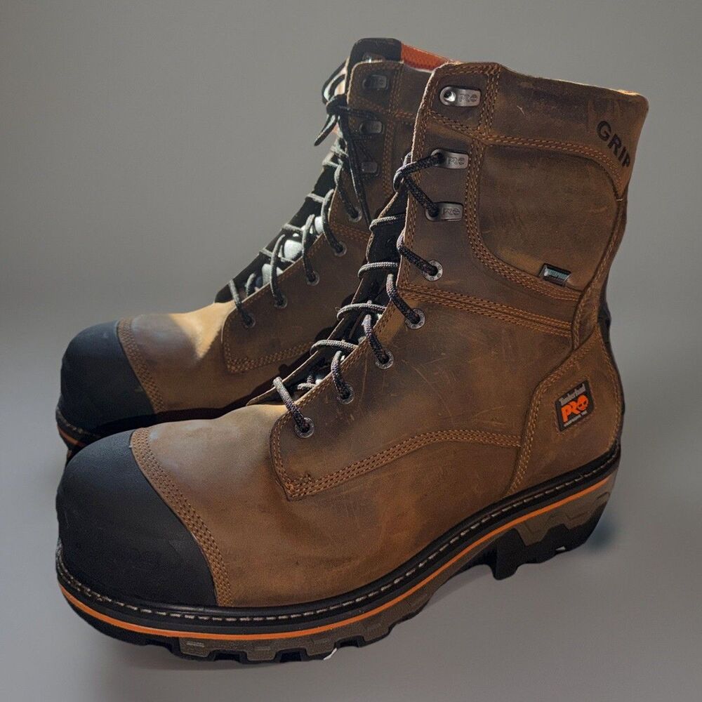 NIB Mens Timberland Pro Boondock HD 8” Comp Toe Boots Sz 14 D